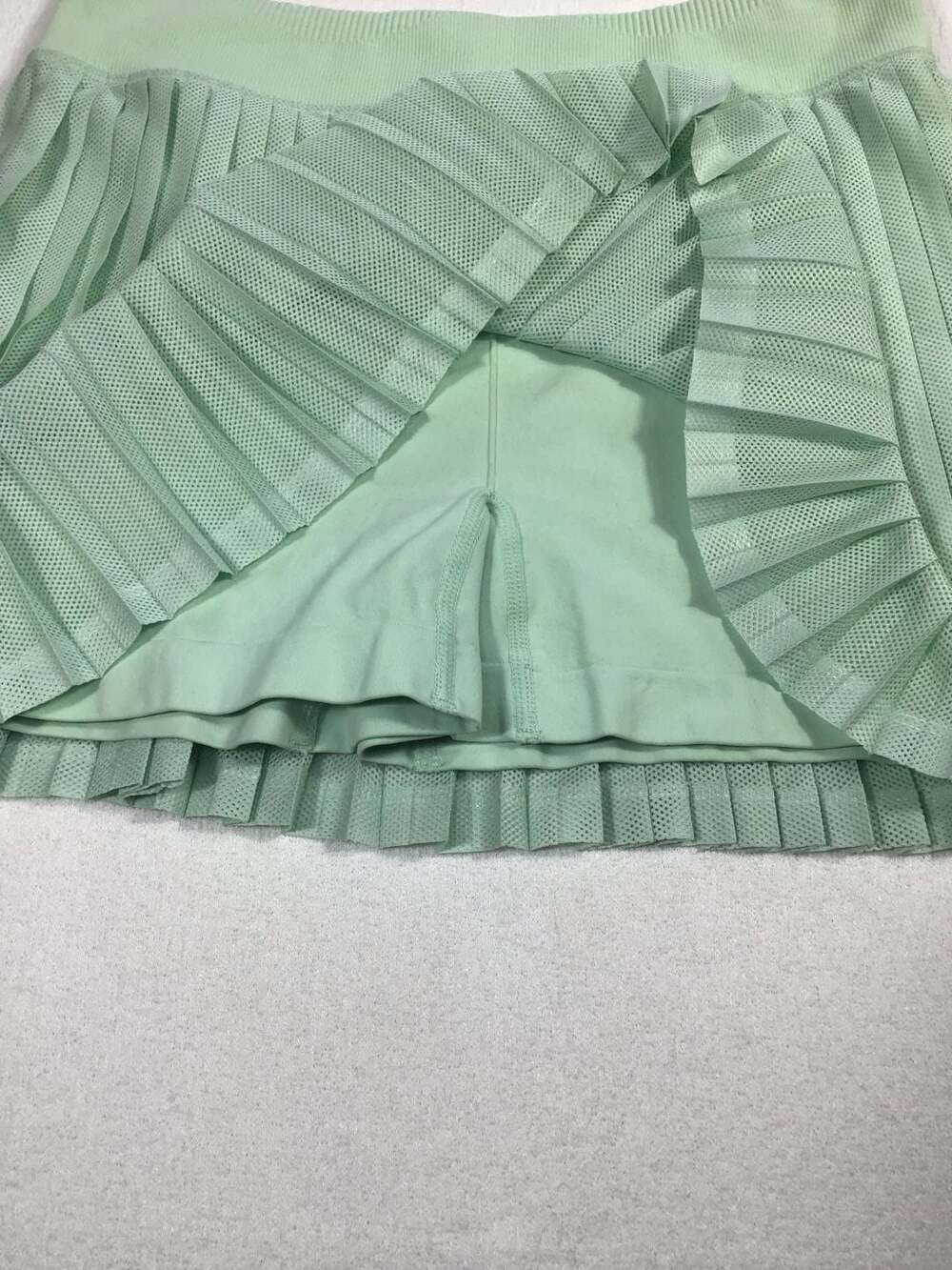 FP Movement Rally Pleated Mesh Miniskort M/L Mint Green Sporty Athletic - Picture 7 of 11